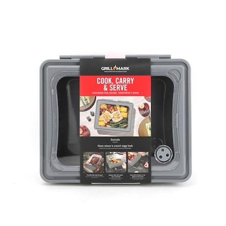 Grill Mark Grill Mark Gray Food To Go Container 1 pk 40405ACE